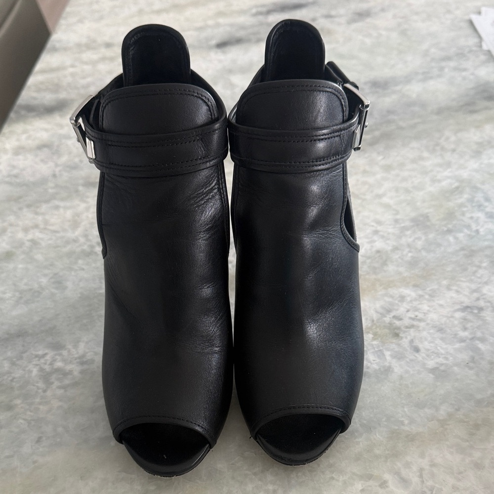 Michael Kors  Black Women's Peep-Toe Ankle Boots